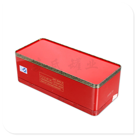 rectangular tin box with pvc window